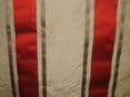 Tatiana Stripe Cherry 100% Silk fabric
